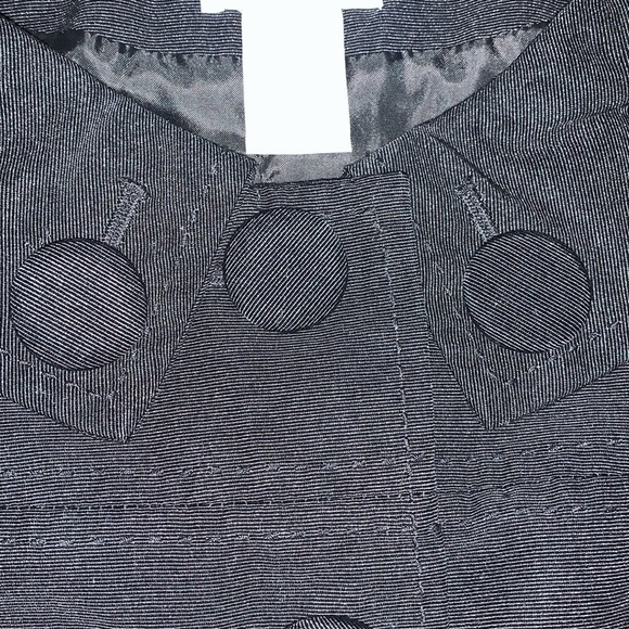 Worthington size S black Vintage button up 3/4 sleeve A-line dress coat jacket - Picture 6 of 16